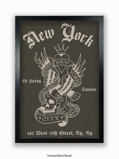 Ed Hardy New York Poster