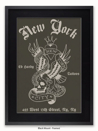 Ed Hardy New York Poster