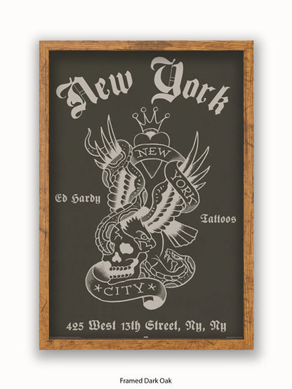 Ed Hardy New York Poster