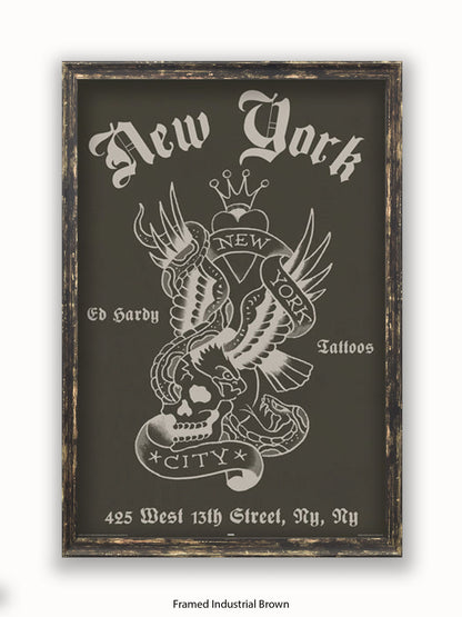 Ed Hardy New York Poster