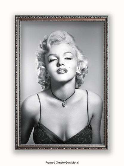Marilyn  Monroe  Diamond  Necklace Poster