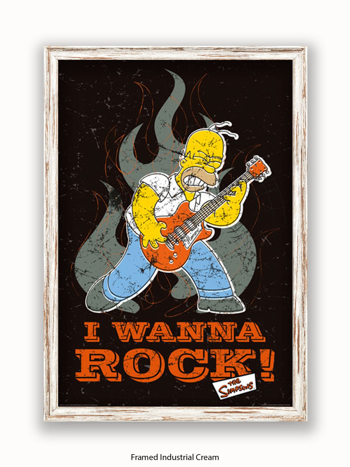 Simpsons  Homer  I  Wanna  Rock Poster