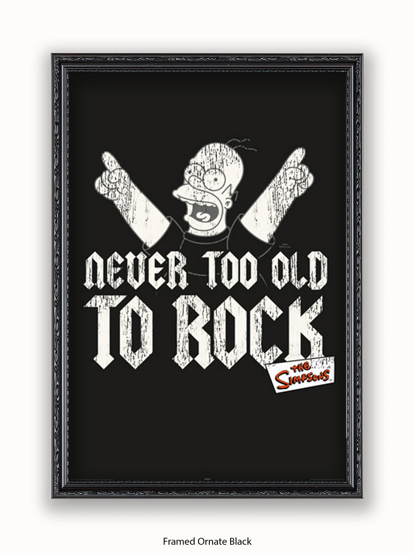 Simpsons  Homer  Never  Too  Old  2  Rock Poster