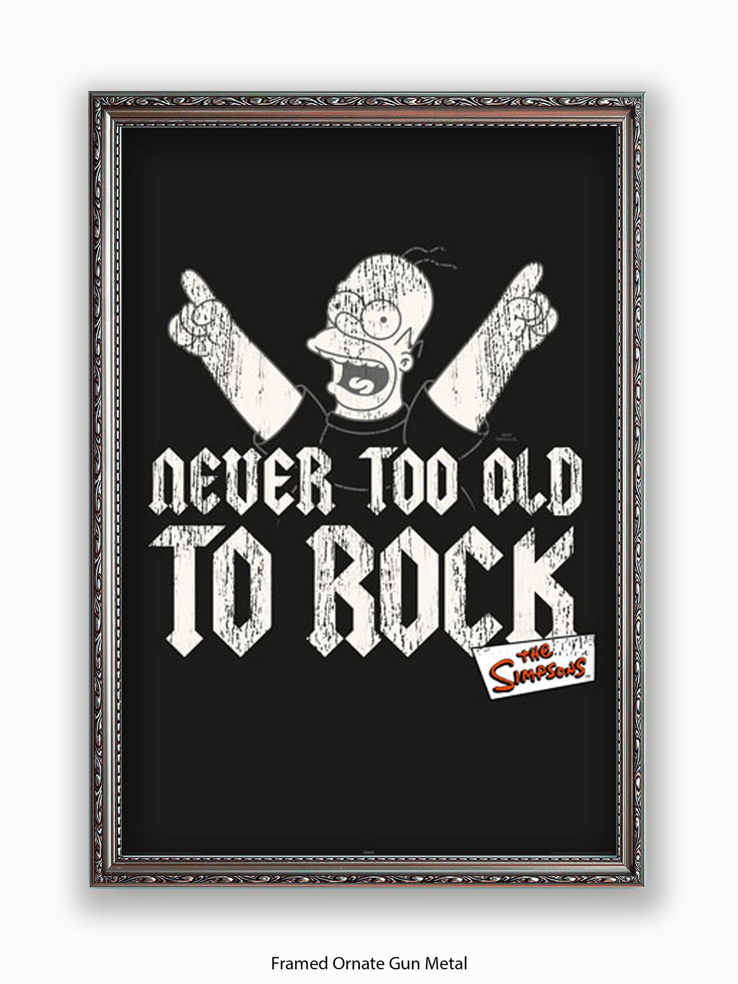 Simpsons  Homer  Never  Too  Old  2  Rock Poster