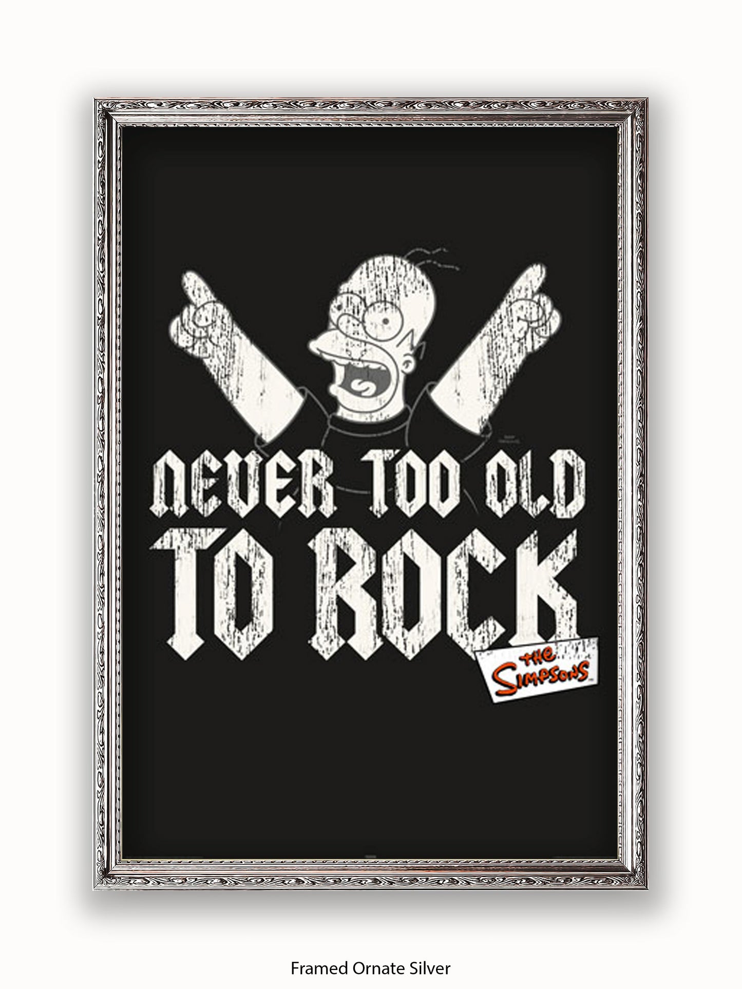 Simpsons  Homer  Never  Too  Old  2  Rock Poster