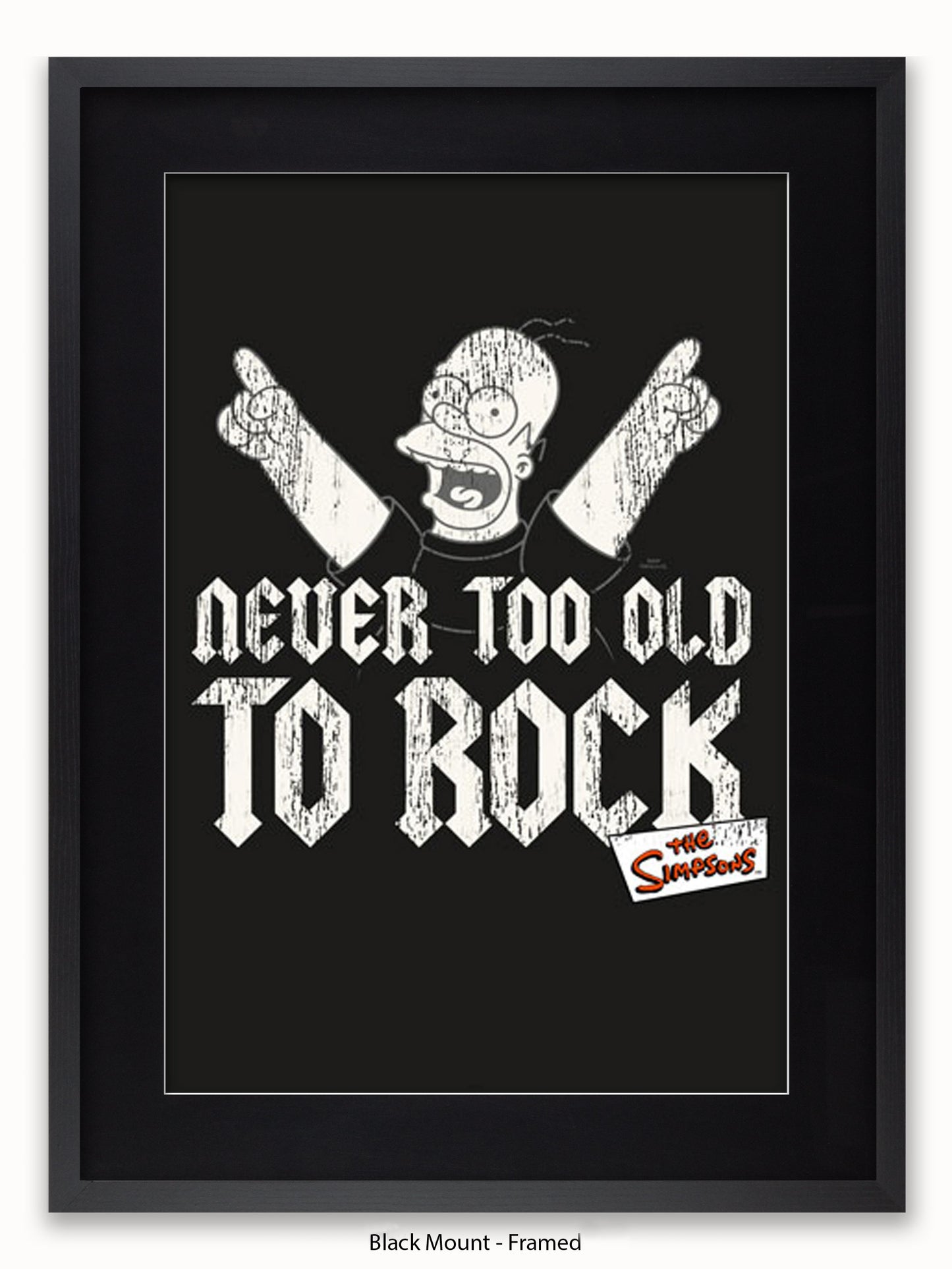 Simpsons  Homer  Never  Too  Old  2  Rock Poster