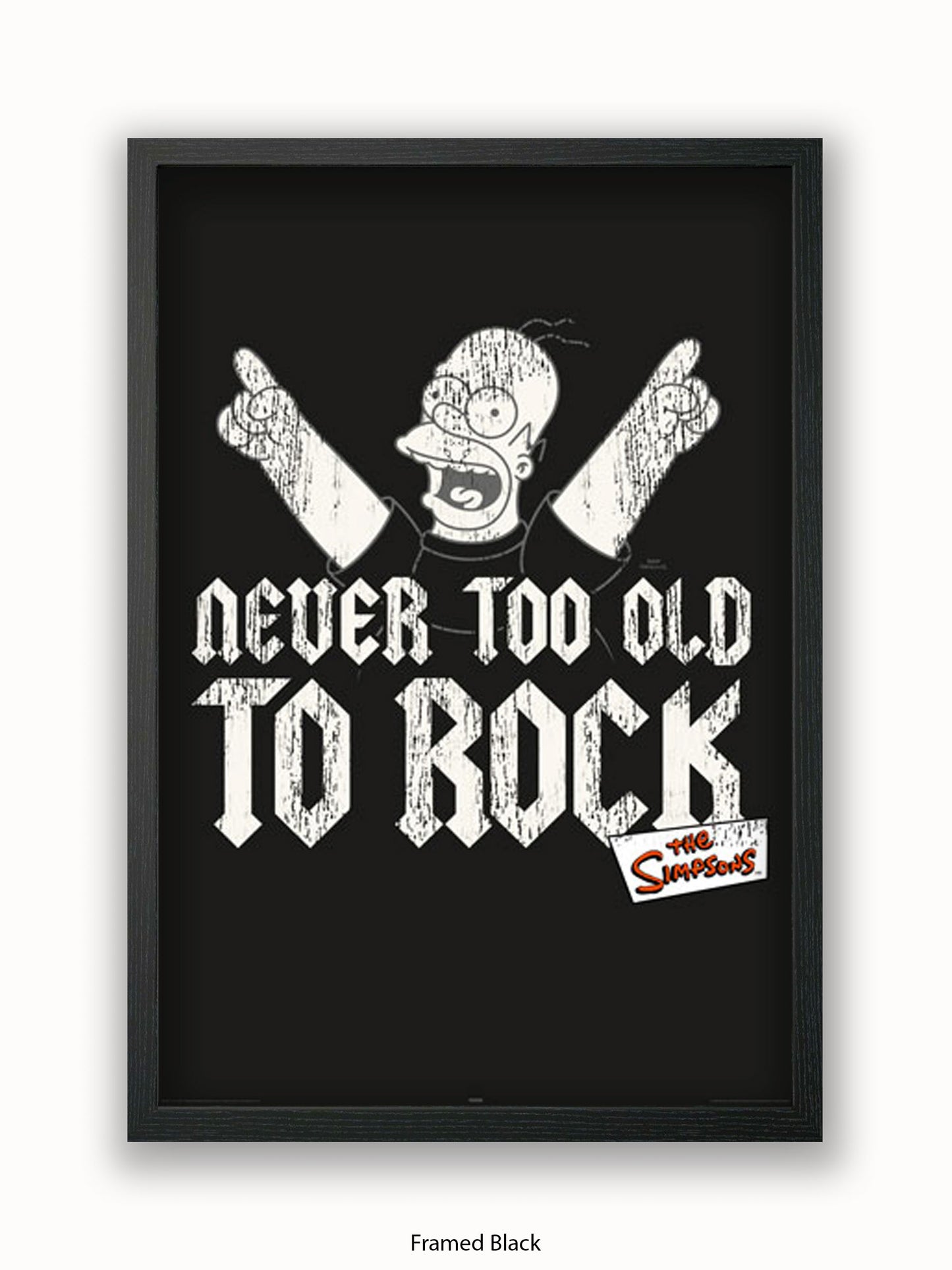 Simpsons  Homer  Never  Too  Old  2  Rock Poster