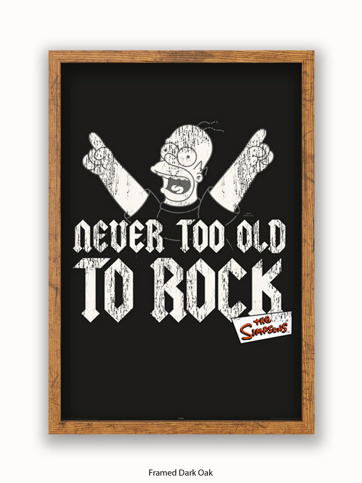 Simpsons  Homer  Never  Too  Old  2  Rock Poster