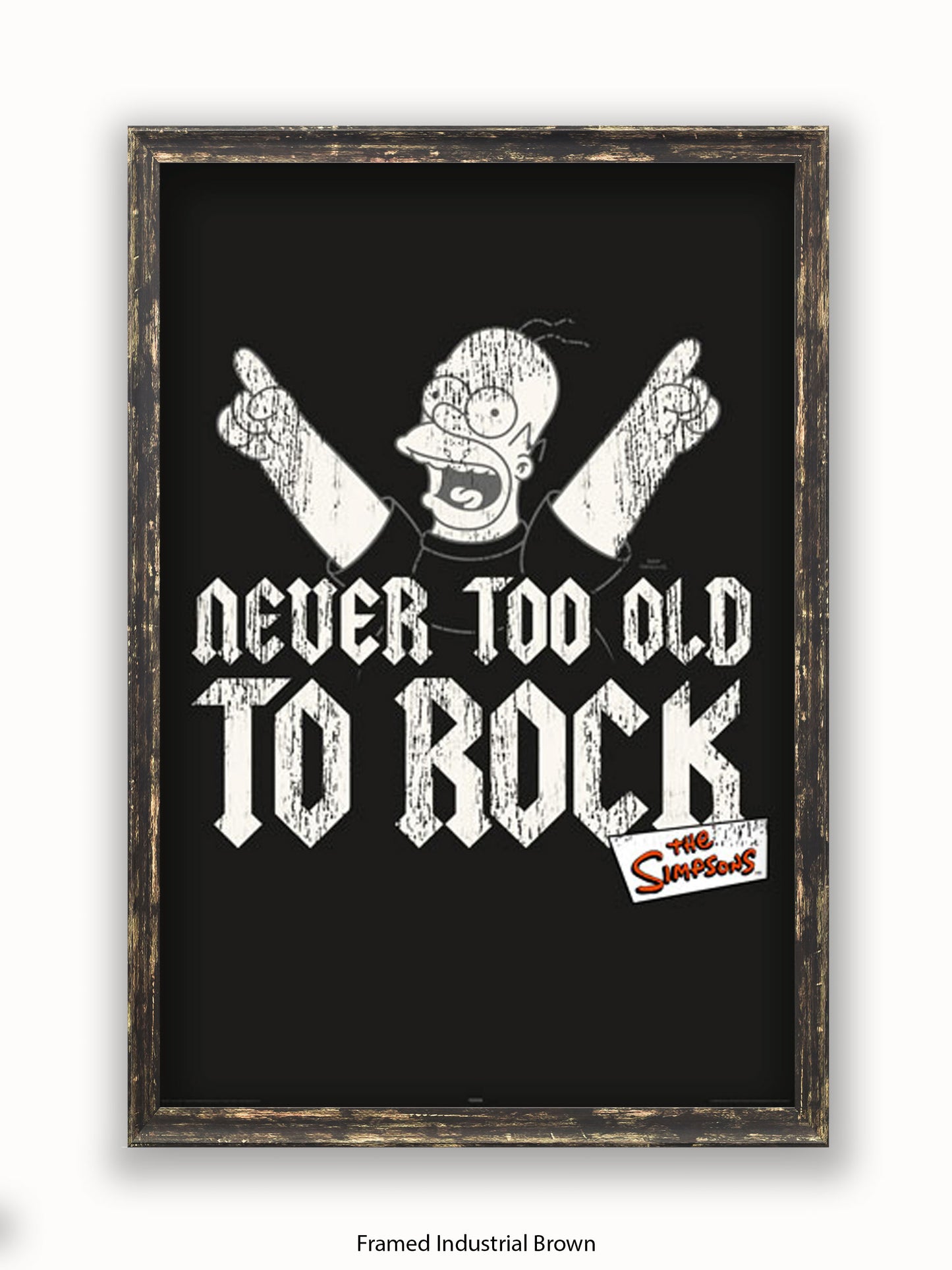 Simpsons  Homer  Never  Too  Old  2  Rock Poster