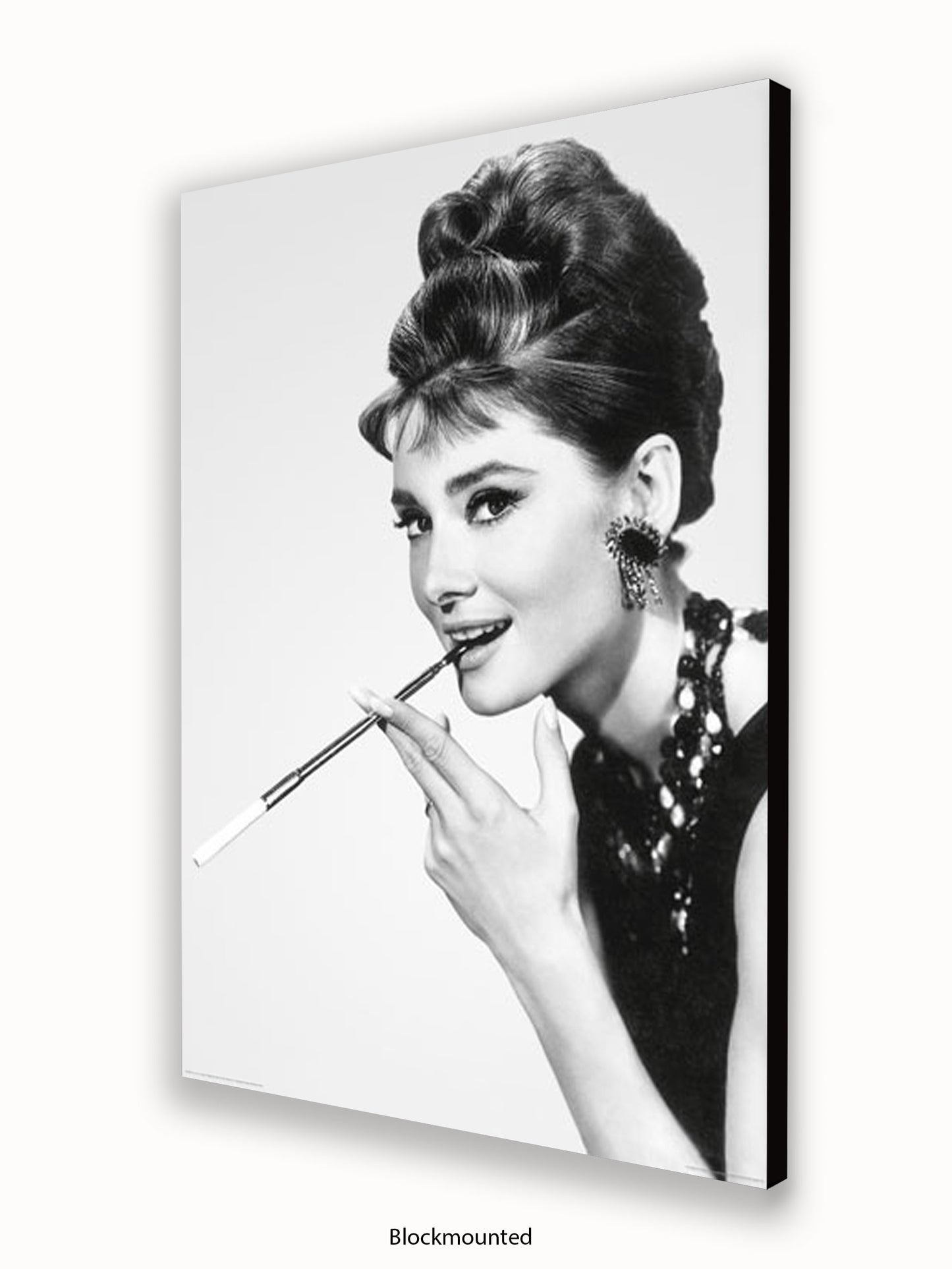 Audrey Hepburn Breakfast At Tiffany's Side Shot Cigarette Poster
