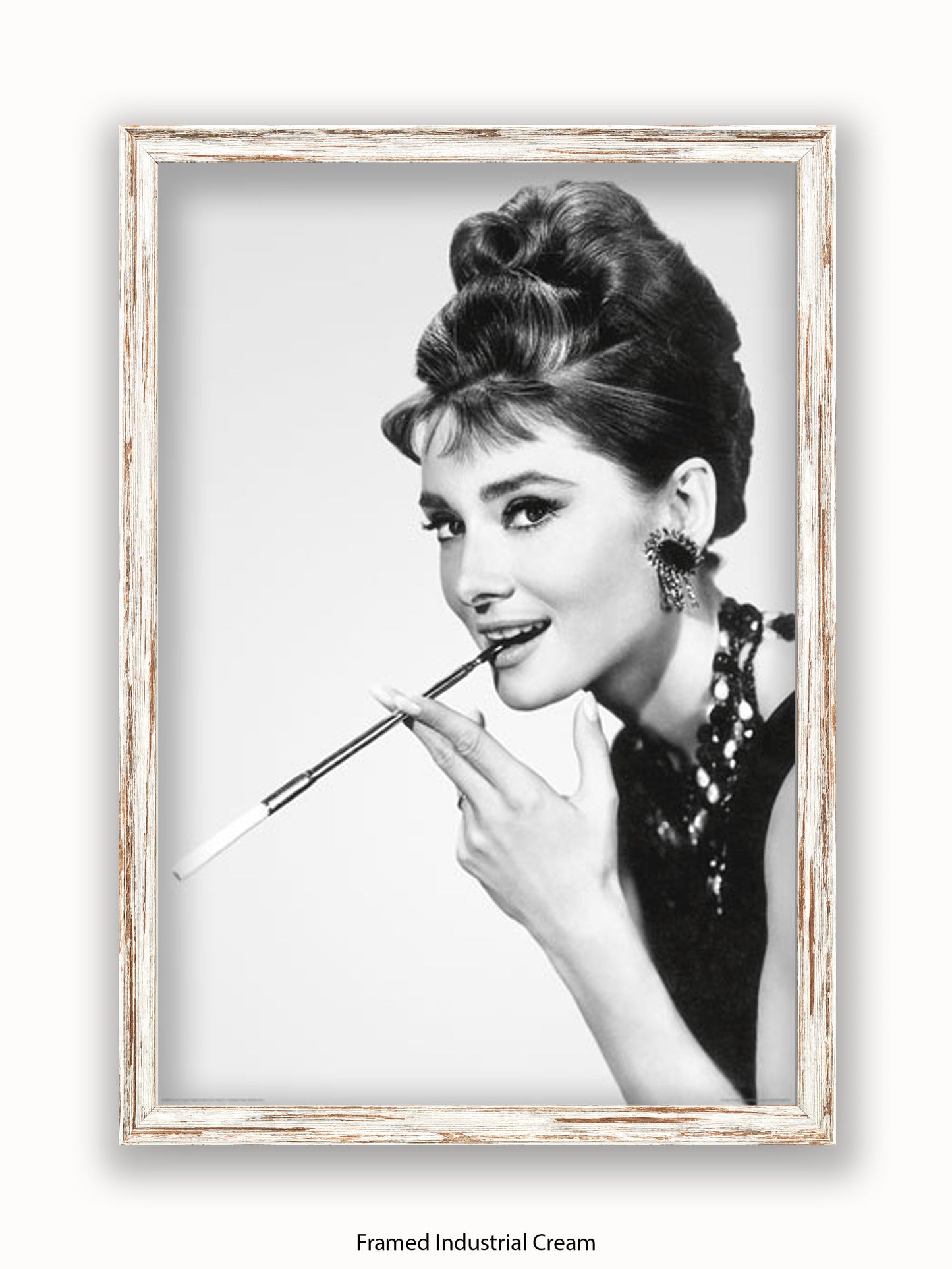 Audrey Hepburn Breakfast At Tiffany's Side Shot Cigarette Poster