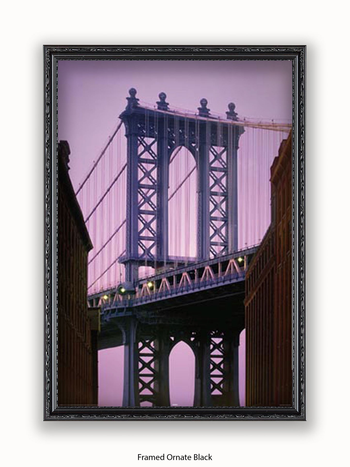 New York Manhattan Bridge Close Up Poster