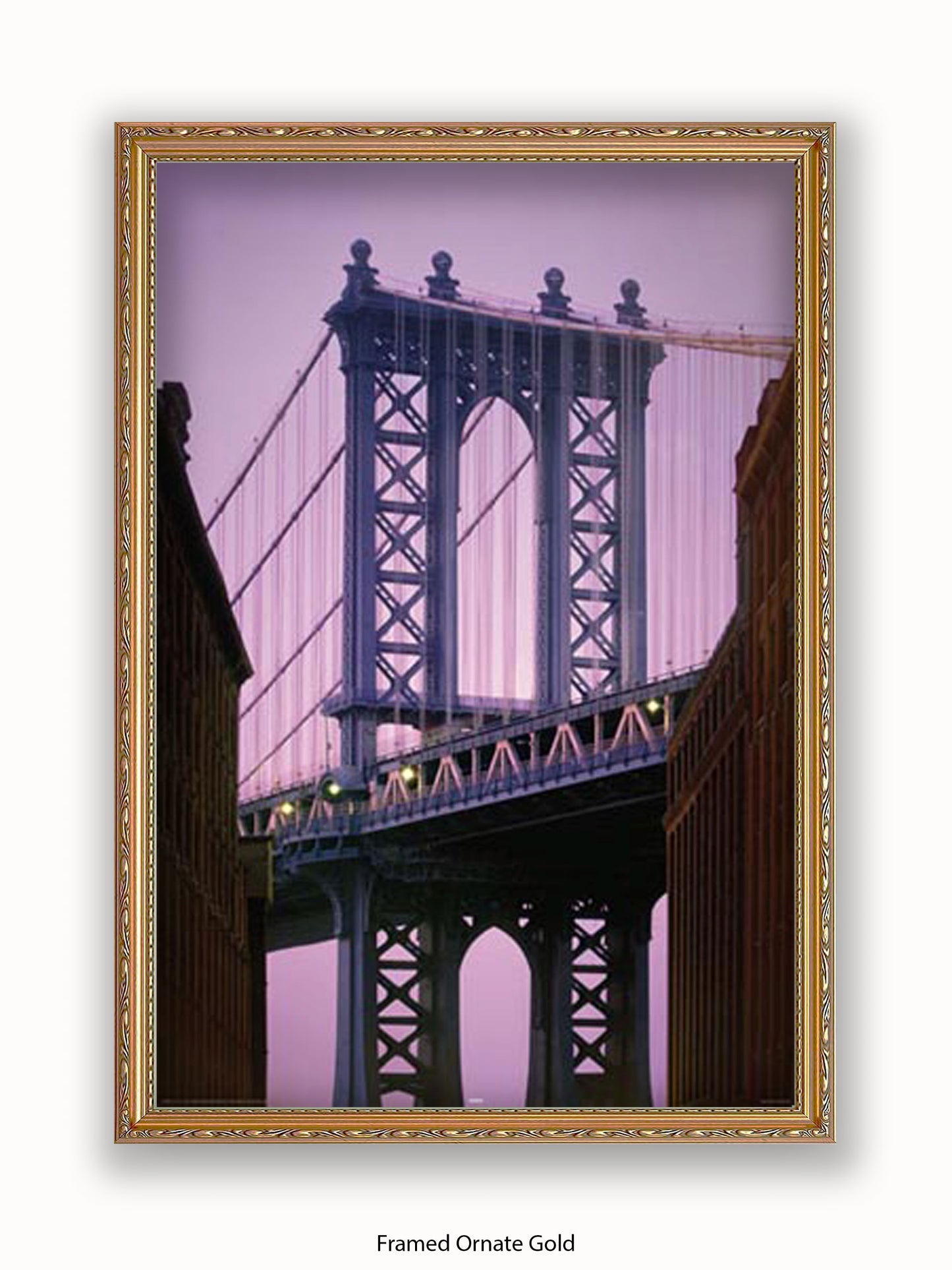 New York Manhattan Bridge Close Up Poster