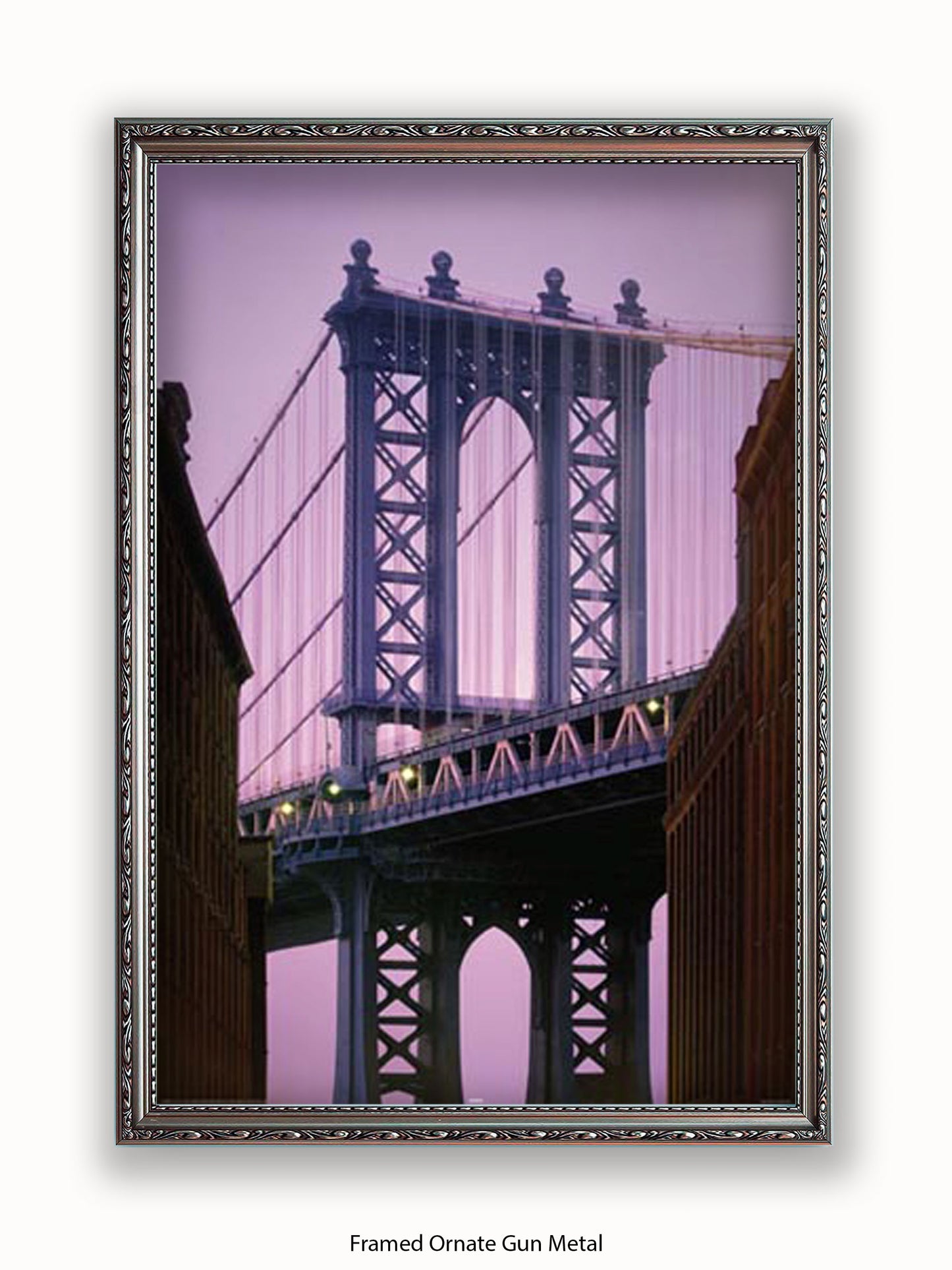 New York Manhattan Bridge Close Up Poster