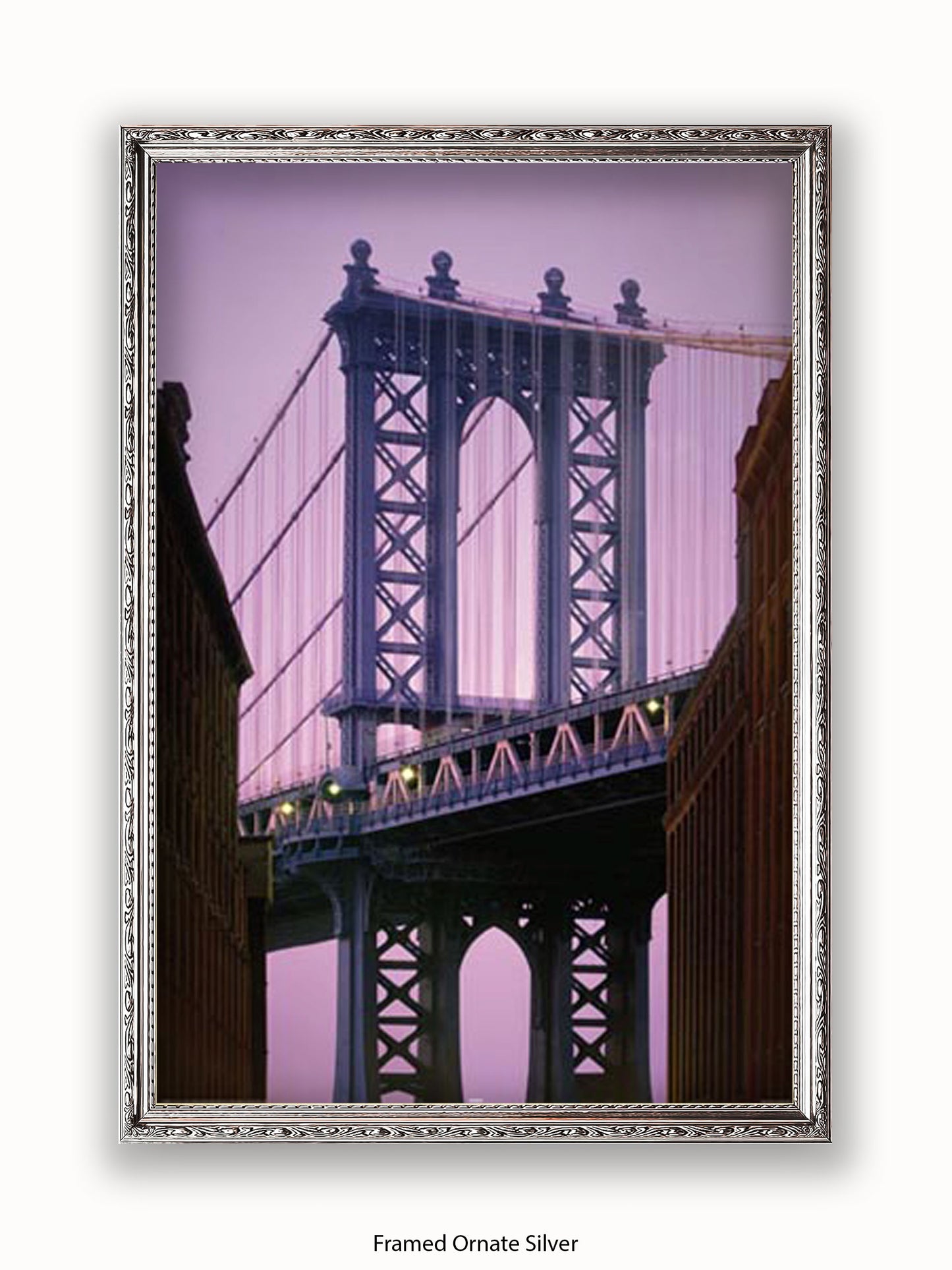 New York Manhattan Bridge Close Up Poster