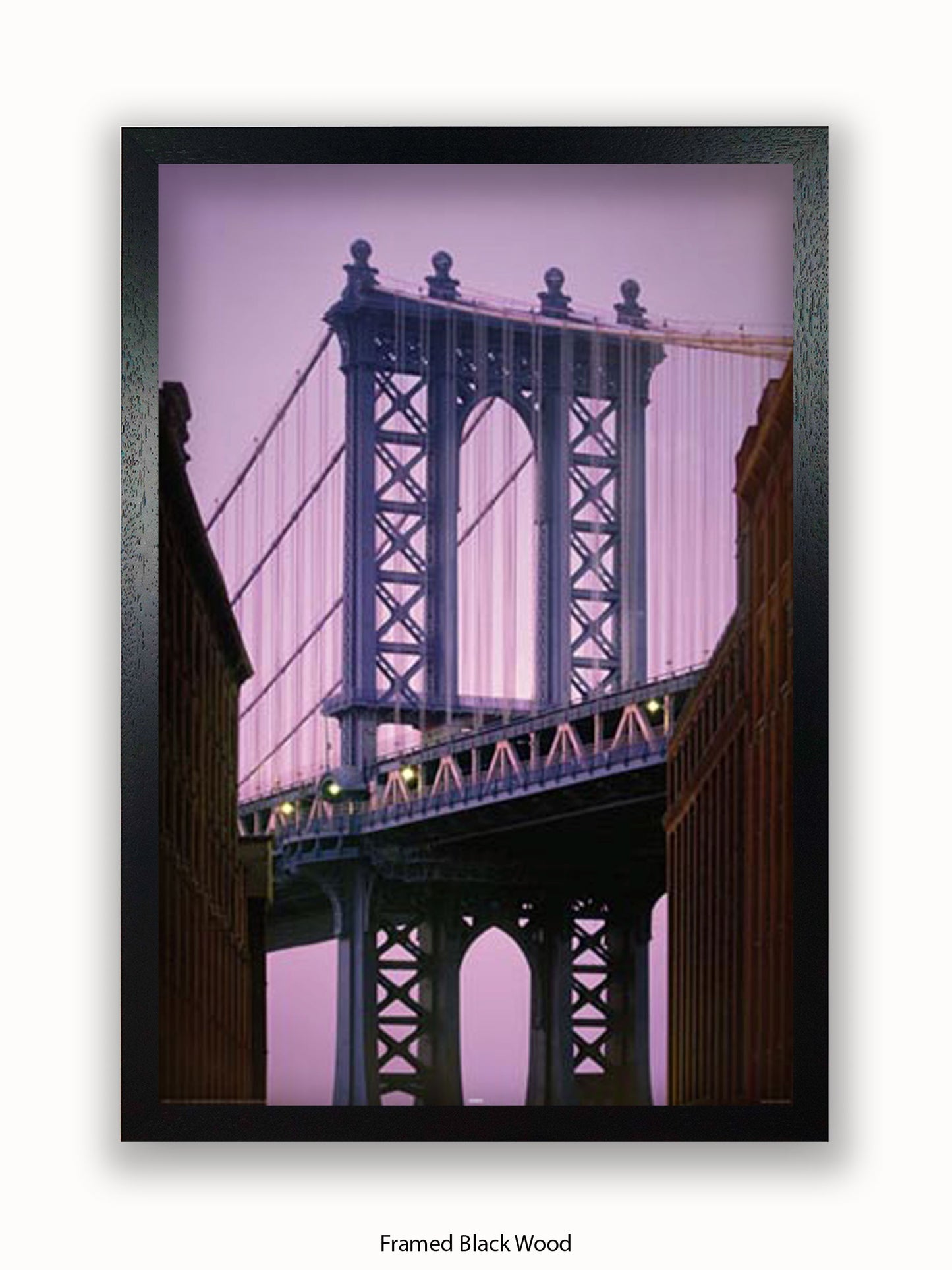 New York Manhattan Bridge Close Up Poster