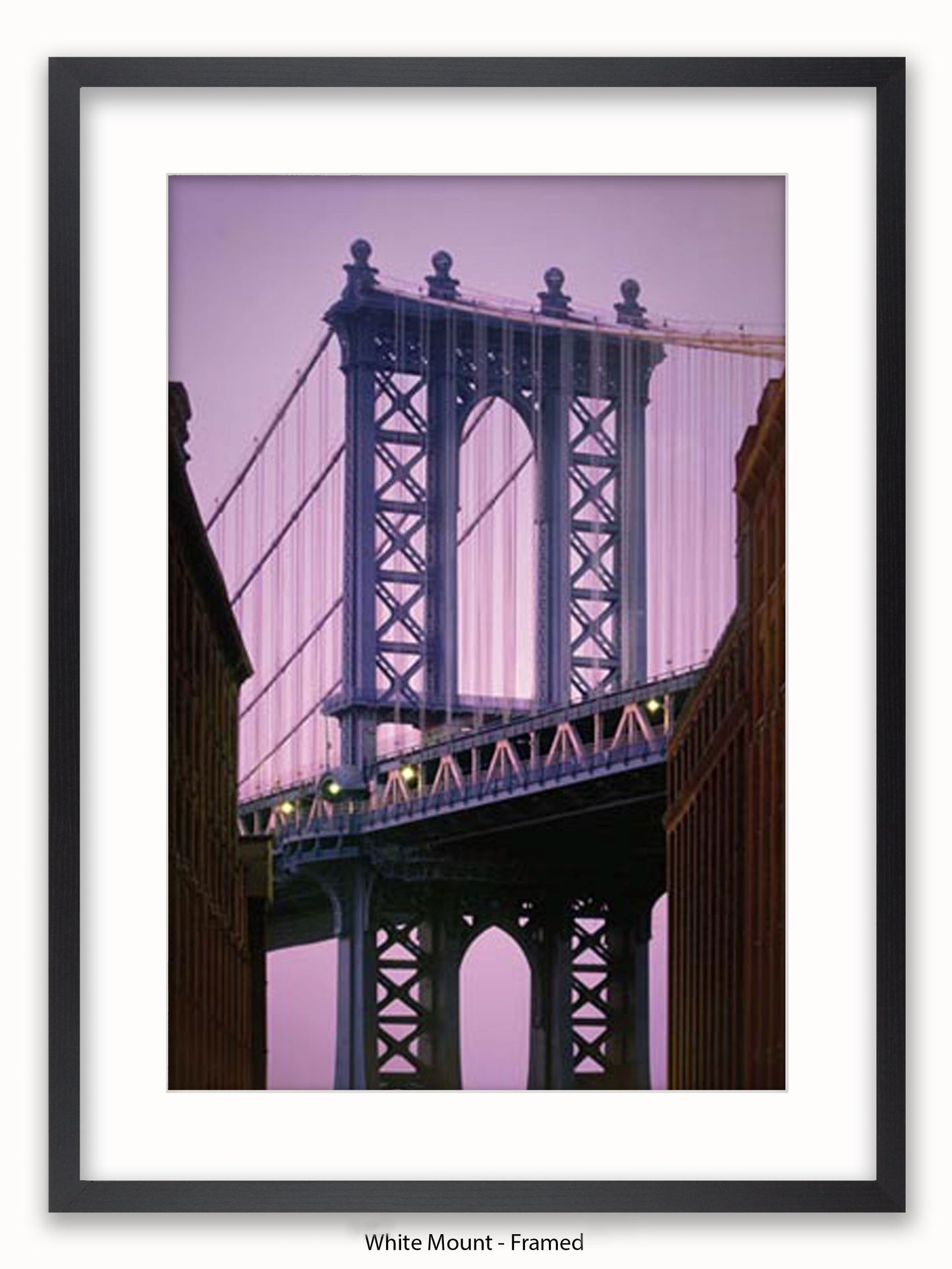 New York Manhattan Bridge Close Up Poster