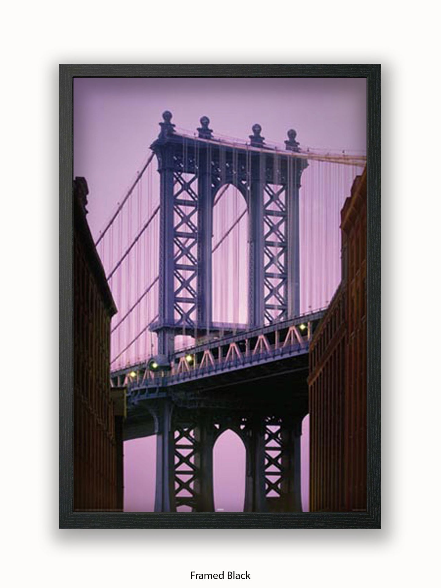 New York Manhattan Bridge Close Up Poster