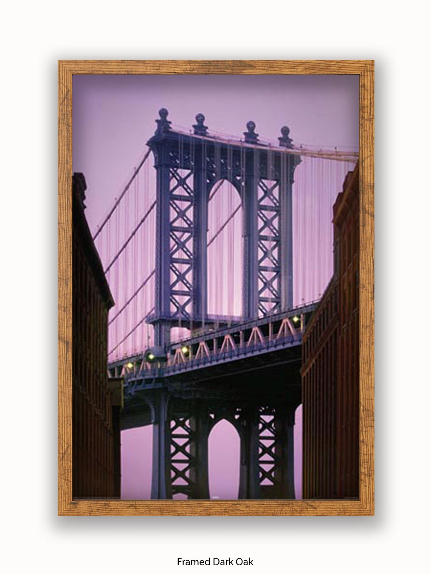 New York Manhattan Bridge Close Up Poster