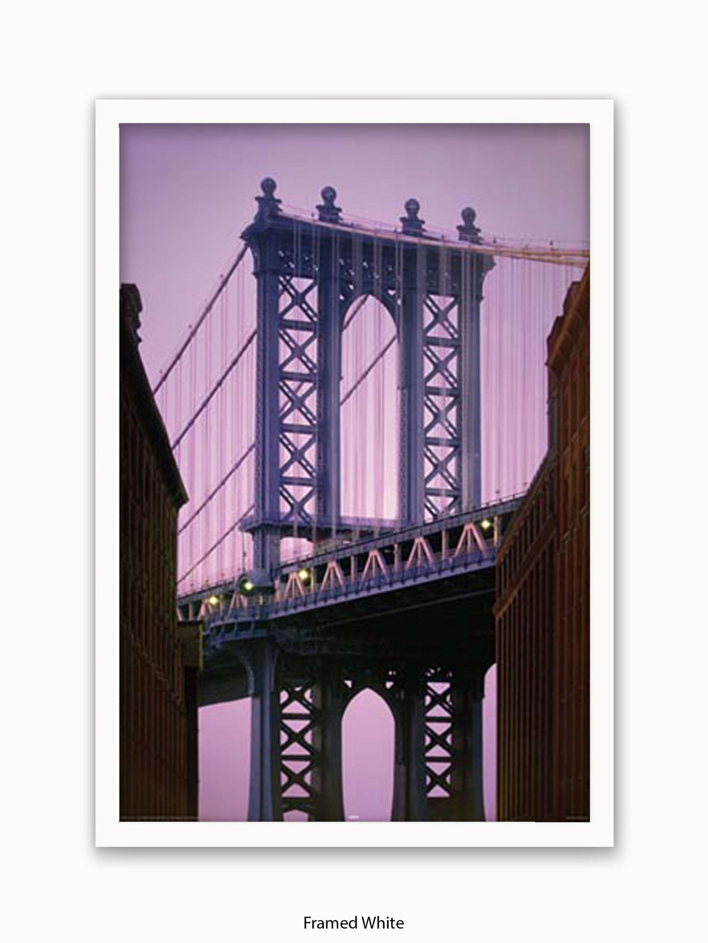 New York Manhattan Bridge Close Up Poster