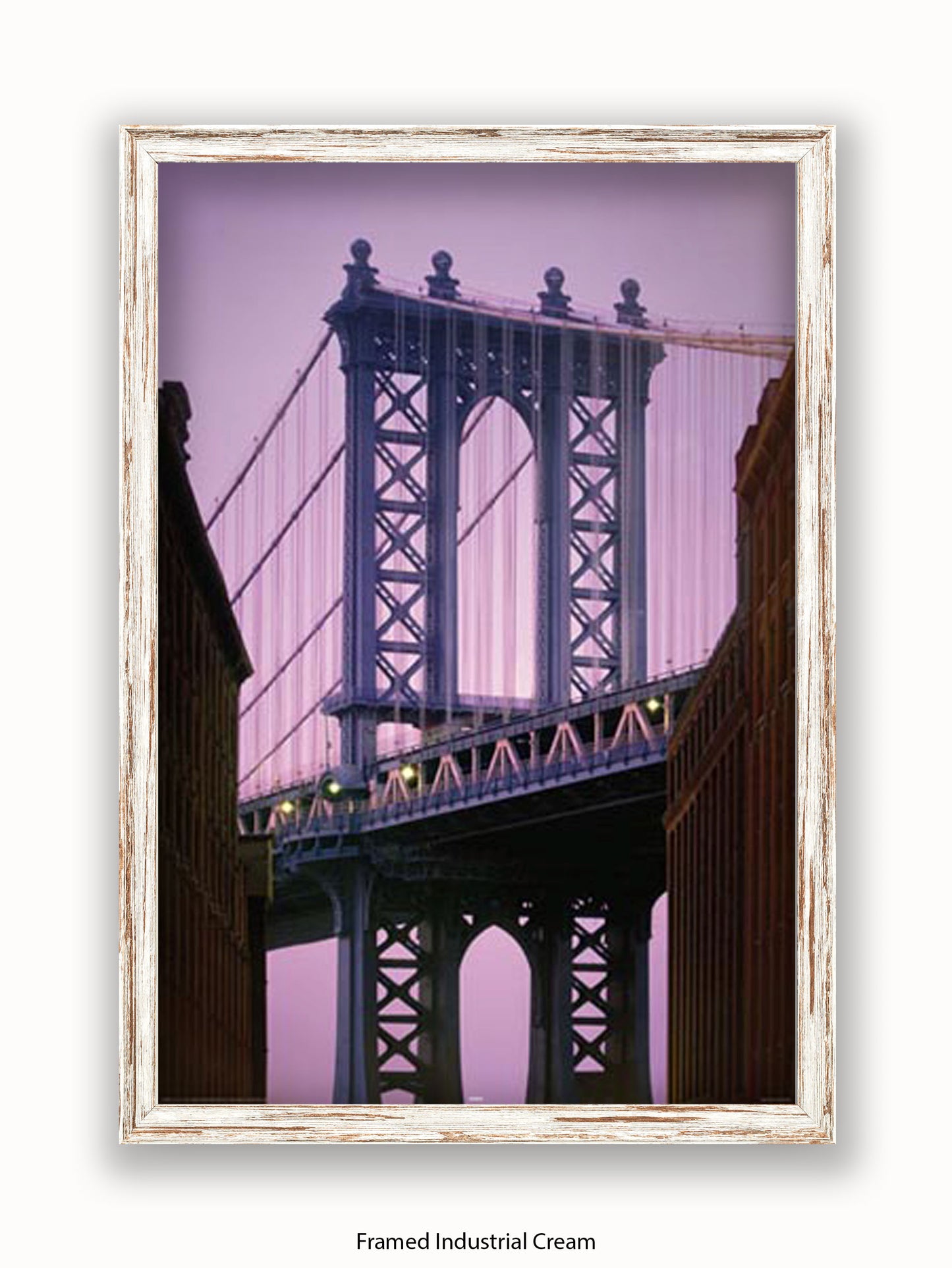 New York Manhattan Bridge Close Up Poster