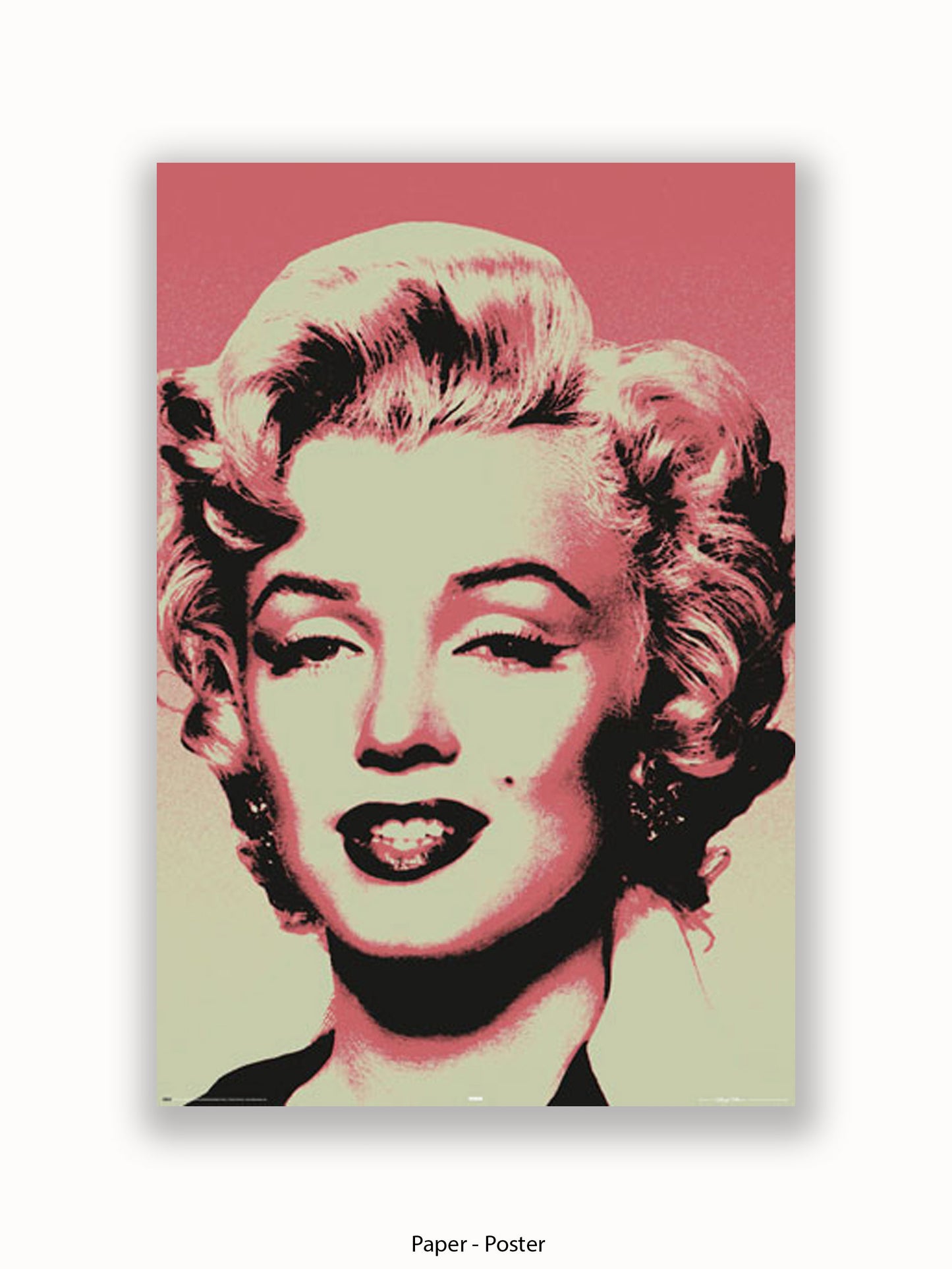 Marilyn  Monroe  Pop  Art  Pink Poster