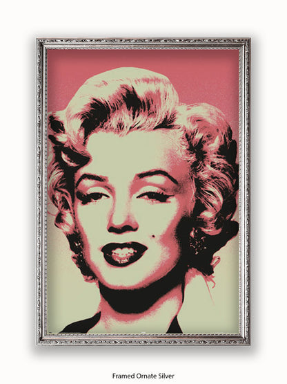 Marilyn  Monroe  Pop  Art  Pink Poster
