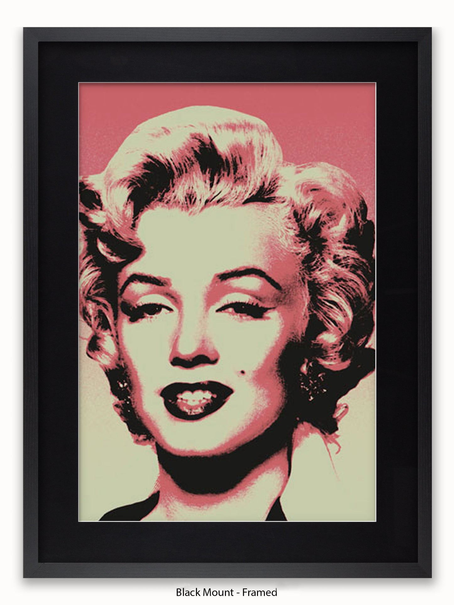 Marilyn  Monroe  Pop  Art  Pink Poster