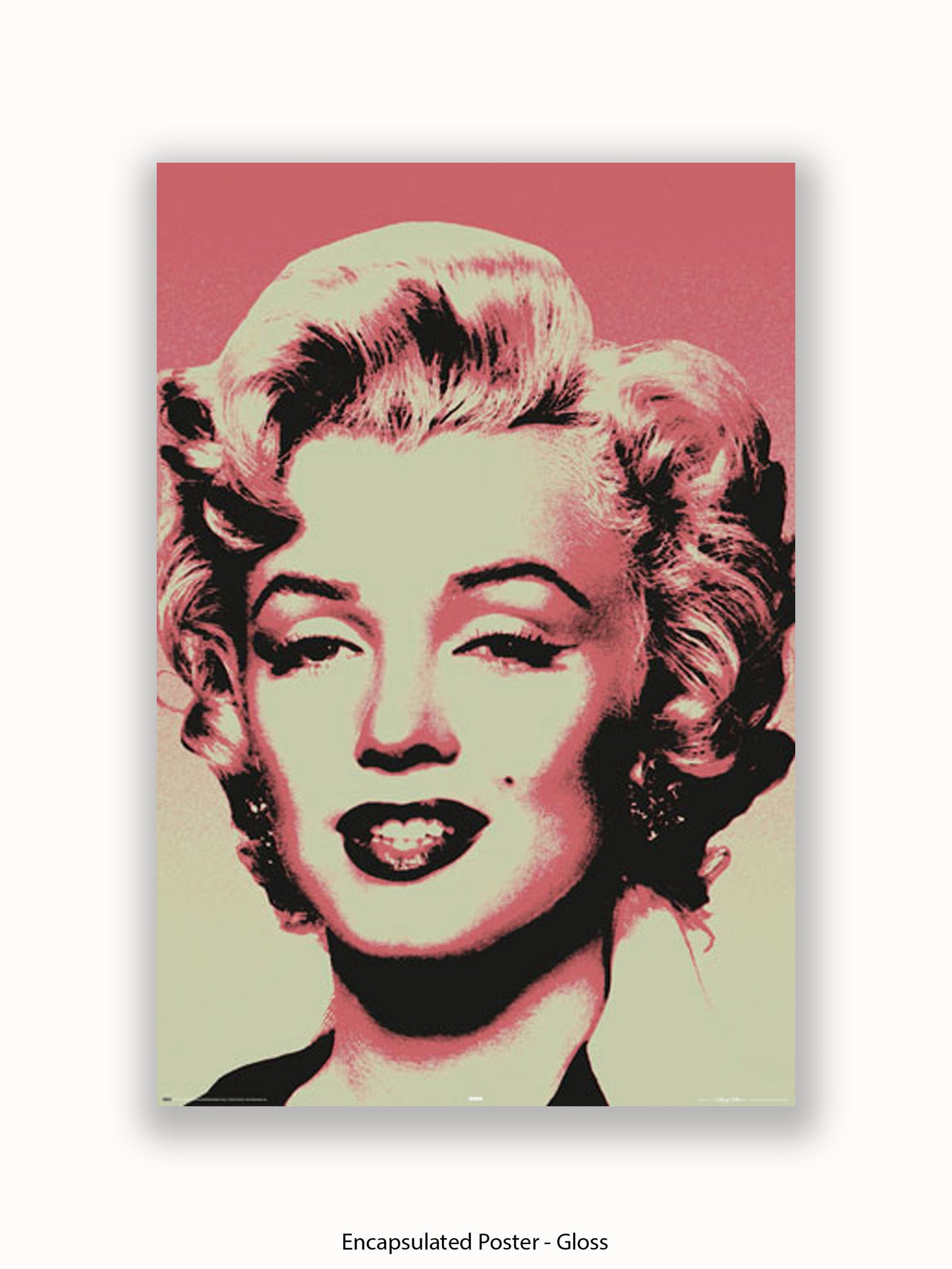 Marilyn  Monroe  Pop  Art  Pink Poster