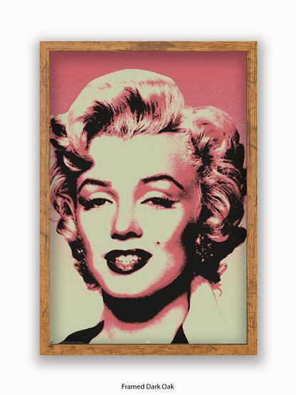 Marilyn  Monroe  Pop  Art  Pink Poster
