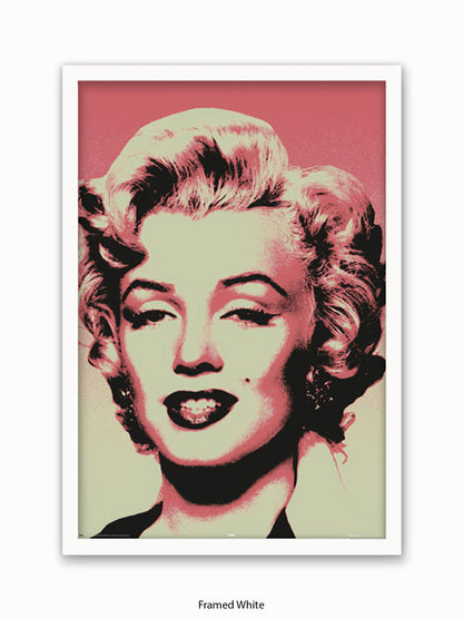 Marilyn  Monroe  Pop  Art  Pink Poster