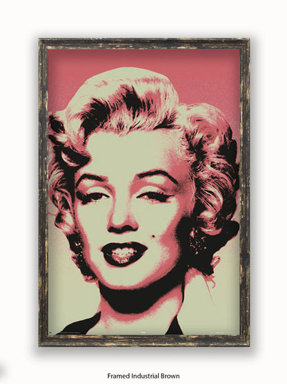 Marilyn  Monroe  Pop  Art  Pink Poster