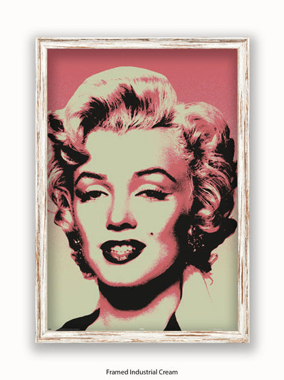 Marilyn  Monroe  Pop  Art  Pink Poster