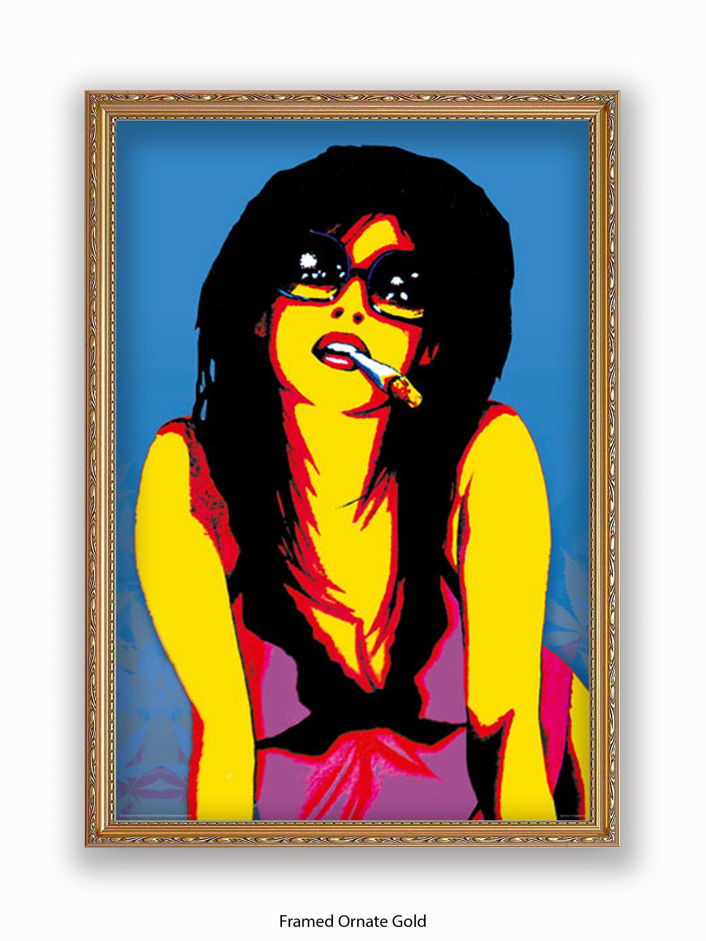 Marijuana Girl Pop Art Poster