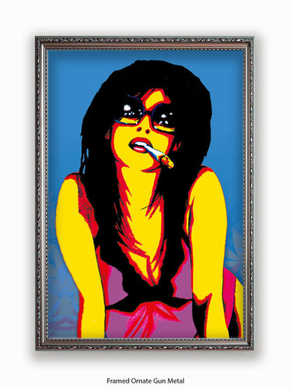 Marijuana Girl Pop Art Poster