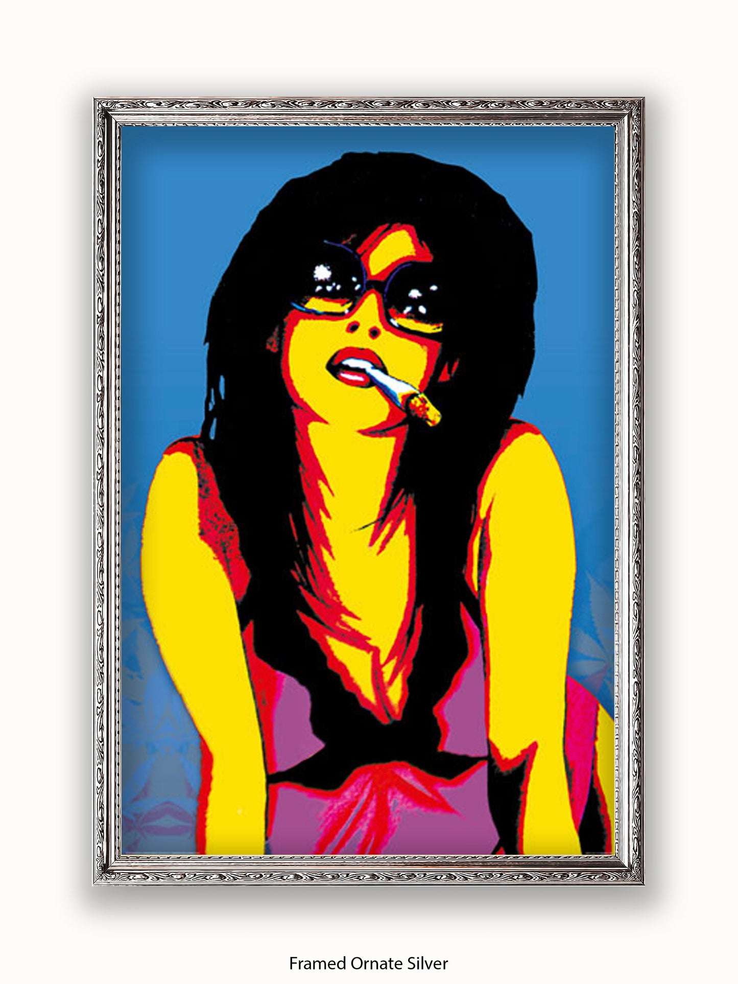 Marijuana Girl Pop Art Poster