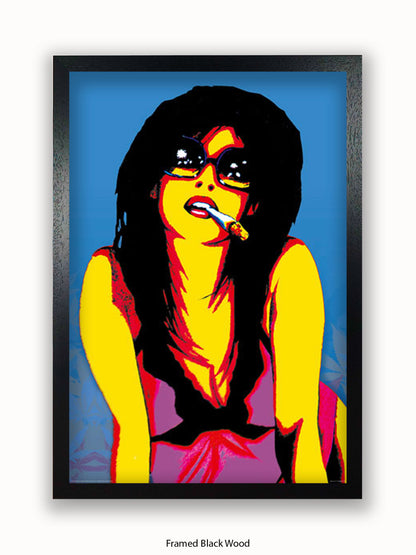 Marijuana Girl Pop Art Poster
