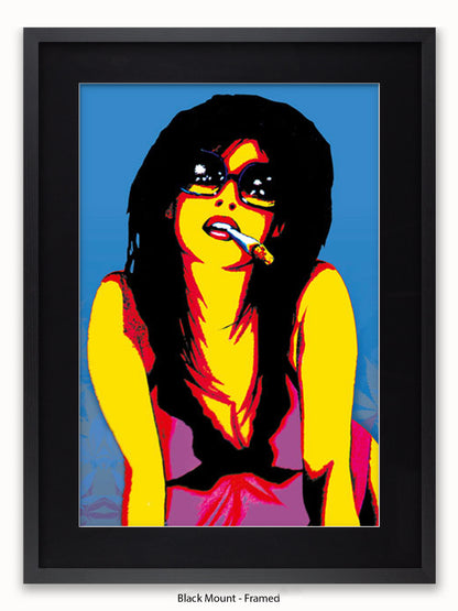 Marijuana Girl Pop Art Poster