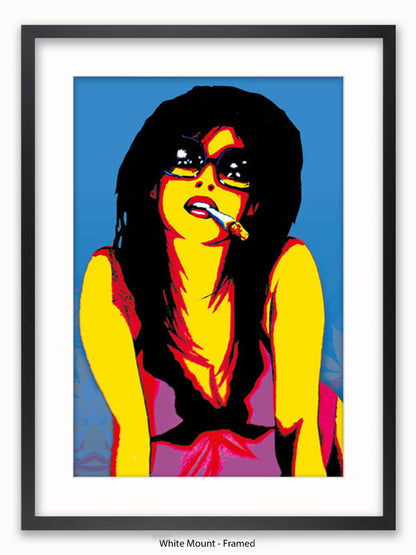 Marijuana Girl Pop Art Poster
