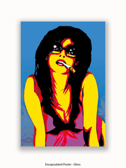 Marijuana Girl Pop Art Poster