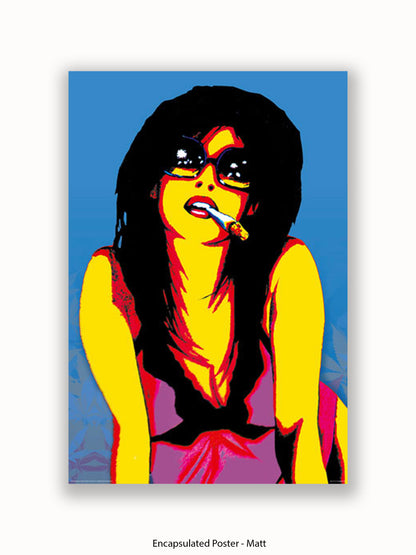 Marijuana Girl Pop Art Poster