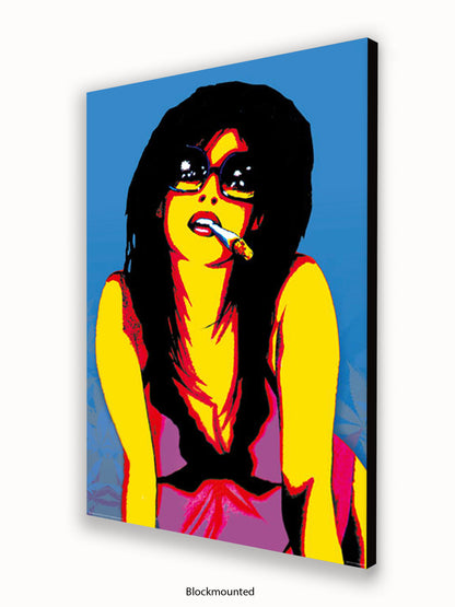 Marijuana Girl Pop Art Poster