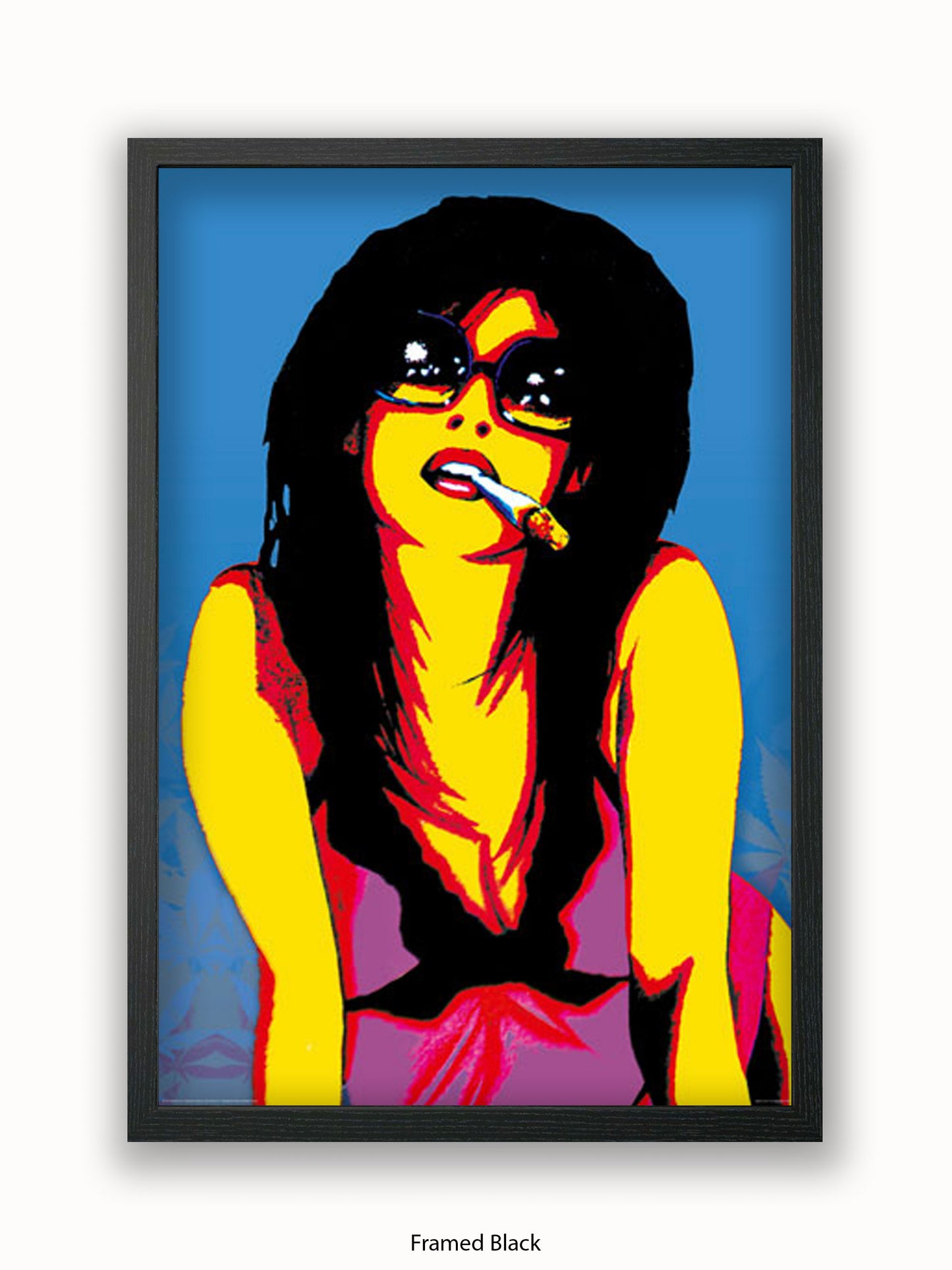 Marijuana Girl Pop Art Poster