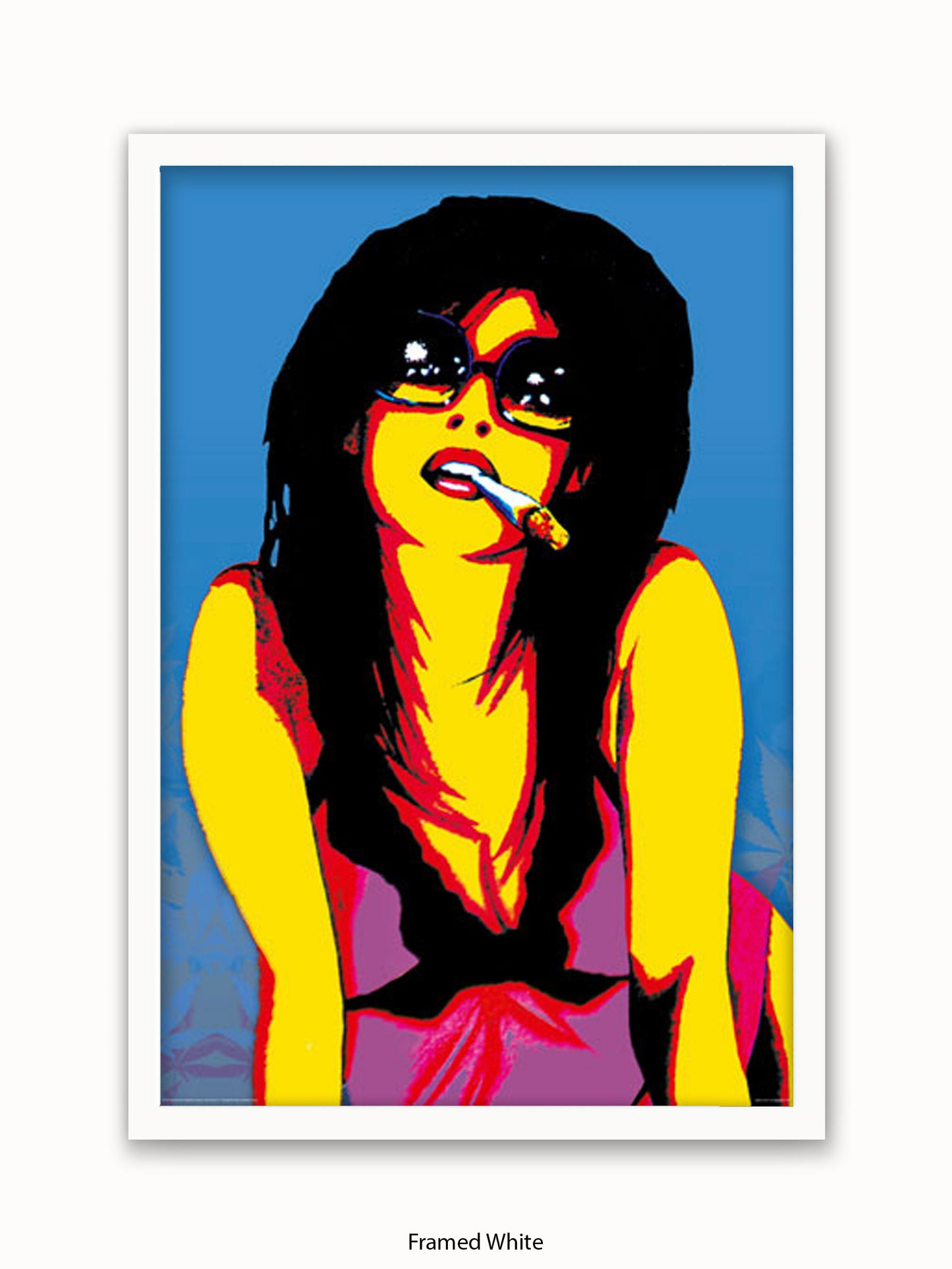 Marijuana Girl Pop Art Poster