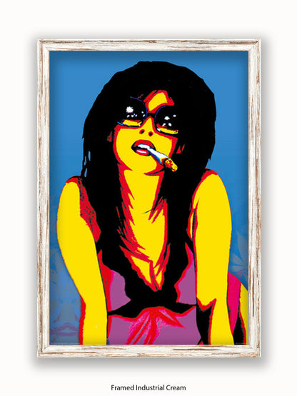 Marijuana Girl Pop Art Poster