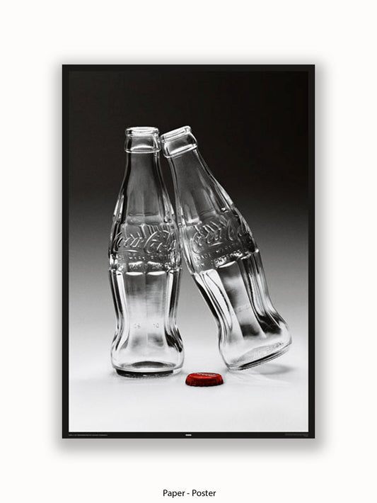 Coca Cola Kissing Bottles Poster