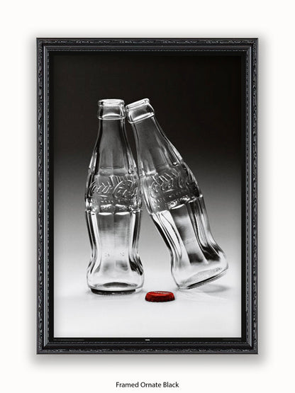 Coca Cola Kissing Bottles Poster