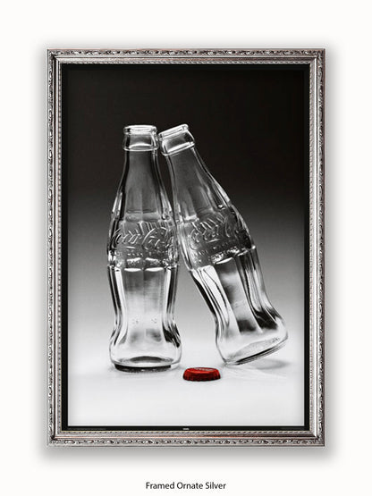 Coca Cola Kissing Bottles Poster
