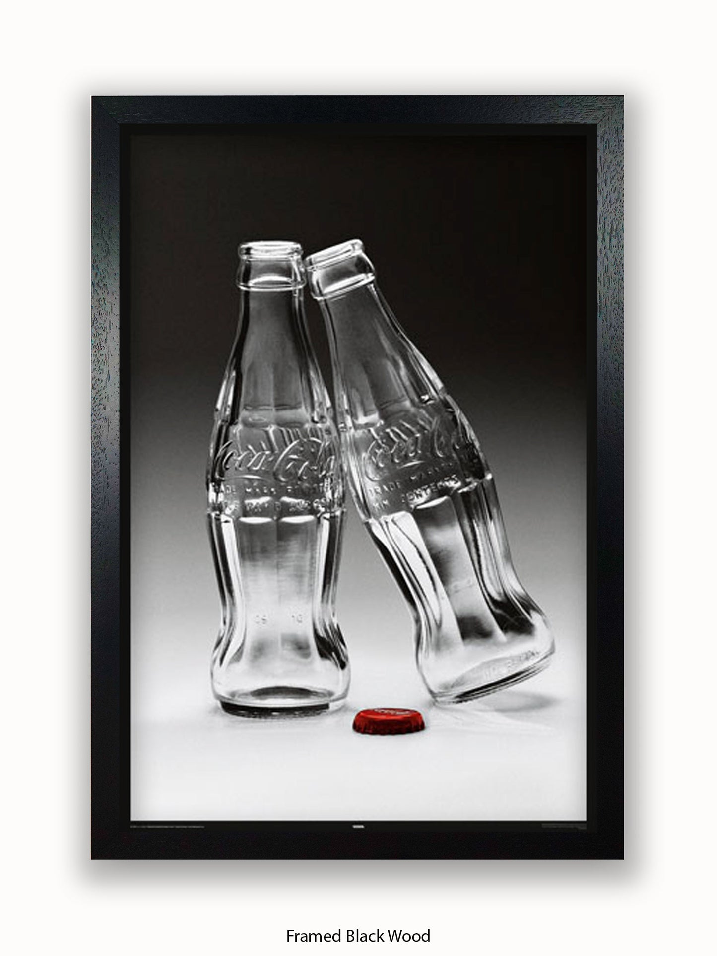 Coca Cola Kissing Bottles Poster
