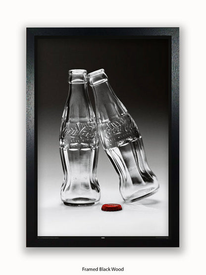 Coca Cola Kissing Bottles Poster